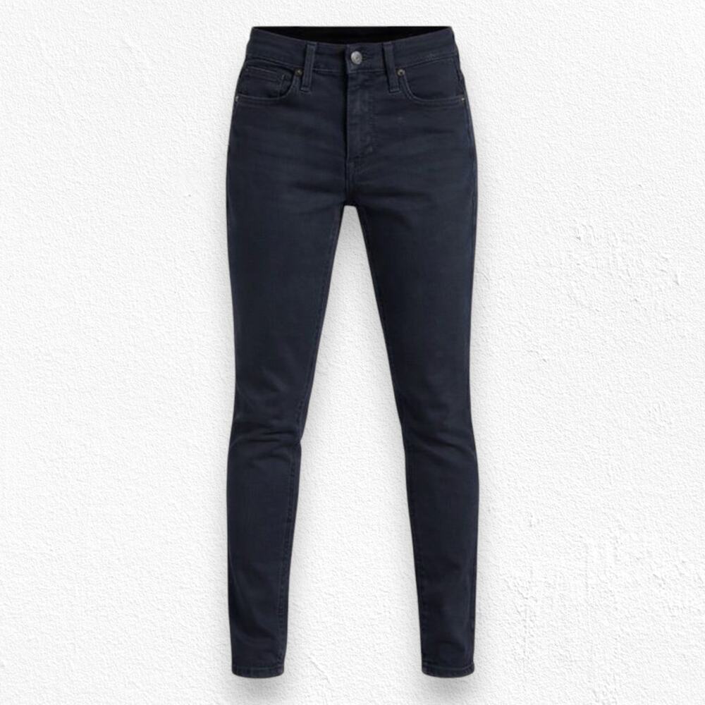 Madewell Black 10” High Rise Skinny Jeans Sleek Stretch Denim Size 24